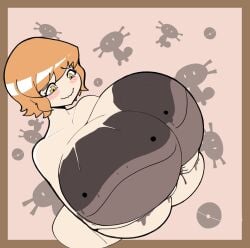 1girls breasts female fourofour huge_breasts hyper_breasts painted_breasts
