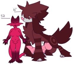 anthro balls big_knot big_penis blush bones_(lilmeowmeowsenpai) canid canine chart duo female feral fluffy fluffy_balls fluffy_ears fluffy_tail furfrou generation_6_pokemon genitals grumpy height_chart humanoid knot knotted_penis lilmeowmeow_senpai male male/female mammal natural_furfrou neck_tuft nintendo penis pokemon pokemon_(species) size_chart size_difference spiked_penis spikes spikes_(anatomy) sylo_(lilmeowmeowsenpai) tail tuft