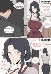 1boy 1girls hard_translated husband_and_wife original original_character translated