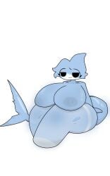 5:8 a_little_candle absurd_res ass big_breasts blush breasts clothing female fish genitals hi_res humanoid mammal marine nipples nude sex shark smile solo tail