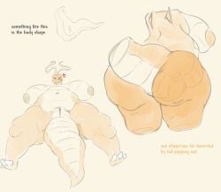 bbw big_ass big_breasts breasts bubble_butt cleavage dragonite female furry huge_ass huge_breasts nipples overweight plantedpot tagmr thick_thighs wide_hips
