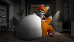 3d 3d_(artwork) 3d_art 3d_artwork 3d_background 3d_model 3d_render anthro ass belly big_belly big_breasts big_butt breast_rest breasts canid canine creepypasta doll duo female female/female fox hi_res mammal mipsvornyhorny nude nude_anthro nude_female rabbitdrawsstuff safe_vore sega solo sonic_(series) sonic_the_hedgehog_(series) tagme tails_doll thick_thighs vore wide_hips