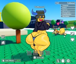 2d 2d_(artwork) 3d_background ass background_characters balls_bulge big_ass big_penis crossroads_(roblox) game_ui lofasnofa male_only name_tag panties public_sex roblox robloxian source_request tagme thick_thighs thighs yellow_body yellow_skin