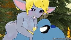 1boy 1girls 3d animated blonde blonde_hair blue_body blue_skin breasts completely_naked completely_nude completely_nude_female ducktape ducktapeani female female/male female_on_top kobold korbendallas league_of_legends long_ears looking_around male male/female male_on_bottom nipples no_sound nude nude_female open_mouth outdoor outdoor_nudity outdoors outdoors_sex outside outside_sex poppy purple_body purple_eyes purple_skin riot_games sex source_filmmaker tagme trees video watermark yellow_hair yordle