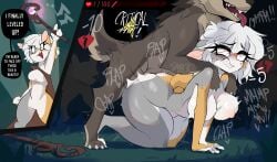 absurd_res ambiguous_penetration anthro anthro_on_feral anthro_penetrated arcanis_(hahaluckyme) borko_(barkwoofawoo) canid canine canis doggy_style duo_focus fangs female female_penetrated feral feral_penetrating feral_penetrating_anthro forced from_behind_position fur grey_body grey_fur group hair hi_res instant_loss_2koma male male/female male_penetrating male_penetrating_female mammal nipples nude nude_anthro nude_female orange_body orange_fur penetration pink_nipples rape red_eyes ri_denueth sex silhouette tan_body tan_fur teeth tongue tongue_out white_body white_fur white_hair wolf zoophilia