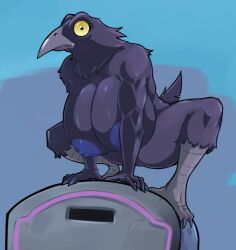 1girls anthro anthrofied ass avian big_breasts bird breasts crow female furry furry_female furry_only gijinka huge_breasts humanized monntris object personification plant_humanoid plants_vs._zombies plants_vs_zombies popcap_games pussy raven_(bird) raven_(pvz)