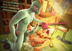 1boy 1girls big_balls big_breasts big_penis blazemanecd cum cum_everywhere cum_in_ass cum_in_mouth cum_in_pussy cutie_mark excessive_cum friendship_is_magic hair_pull hair_pulling hasbro hi_res highres horse_penis horsecock legs_spread legs_up my_little_pony my_little_pony naked_female naked_male petite rainbow_dash_(mlp) scootaloo_(mlp) sexy_face sfm source_filmmaker tired toe_curl zephyr_breeze_(mlp)