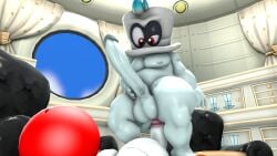 16:9 2boys 4k absurd_res anal anthro balls belly big_balls big_penis blue_hair bodily_fluids bonneter cappy_(mario) clothing cowgirl_position dinosaur duo for_a_head from_front_position gay gay_sex genitals ghost hair hand_on_own_penis hand_on_penis hat headgear headwear hi_res huge_balls huge_cock humanoid humanoid_genitalia humanoid_penis hyper hyper_genitalia hyper_long_penis hyper_penis lizard logdoesrenders male male/male mario_(series) mariyoshi_(logdoesrenders) masturbation moobs narrowed_eyes nintendo nipples object_head on_bottom on_top penis prehistoric_species red_eyes red_yoshi reptile scalie sex slightly_chubby solo solo_focus spirit squint super_mario_odyssey teapot_(body_type) thick_thighs white_body white_penis widescreen yoshi