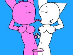 2futas arm_behind_head belly_button big_breasts blue_background breasts breasts_out futa_on_futa futa_sans_balls handholding holding_hands mutual_penetration penile penile_penetration penile_sex pickypiggyfruits pinki_(sprunki) simple_background sprunki tongue tongue_kiss tongue_out vaginal_penetration vaginal_sex wenda_(sprunki)