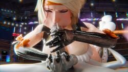 3d anon anonymous_male asdf9146 ball_fondling ball_squeeze ball_squish cbt cum cum_from_mouth cum_from_nose ejaculation fellatio femdom forced forced_orgasm handjob handjob_while_sucking headscissor headscissors reiko_hinomoto rumble_roses wrestling
