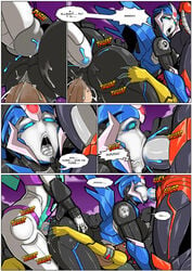 1girls 3futas aircraft alien anal anal_sex anus arcee arcee_(prime) areola ass autobot bedroom_eyes bite biting_lip blue_body blue_cum blue_eyes bodily_fluids brainwashing breasts brown_skin butt_grab clitoris closed_eyes clothed clothing colored_cum comic cum cum_drip cum_inside cumshot curvy cybertronian dark_skin decepticon detailed_background dialogue drooling english_text erect_nipples erection fellatio female female_penetrated femsub flamewar foursome frown futa_on_female futa_with_futa futadom futanari futanari_penetrating genital_fluids group group_sex hair half-closed_eyes hand_on_butt handjob hi_res huge_breasts humanoid humanoid_penis intersex kissing large_ass large_penis lipstick living_aircraft living_machine lying machine mad-project makeup mammal multicolored_body nipples nude open_mouth oral outside penetration penile penis pink_eyes purple_lipstick purple_sky pussy pussy_juice red_eyes red_hair robot robot_humanoid saliva sari_sumdac seductive seeker_(transformers) self_bite sex simple_background size_difference sky slipstream smile smirk sound_effects speech_bubble spreading standing teeth text thought_bubble tongue tongue_out transformers transformers_prime twintails_(disambiguation) unusual_cum vaginal_penetration