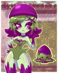 1girls ail-mint_(pvz) anthro anthrofied ass breasts breasts female flora_fauna plant plant_girl plant_humanoid plantie plants_vs._zombies plants_vs_zombies popcap_games pussy slv_rbz