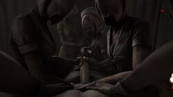 3d_(artwork) 3d_animation animated breasts clothed clothing digital_media_(artwork) female genitals group hi_res human humanoid konami male male/female mammal monster monstrous_humanoid not_furry nurse nurse_(silent_hill) nurse_clothing penis short_playtime silent_hill tagme video video whitecrow