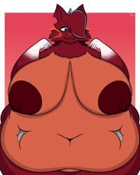 artist_request bbw big_breasts breasts casey_(chip_at_night) cleavage female furry huge_breasts nipples overweight tagme thick_thighs wide_hips