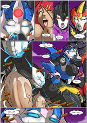 1girls 3futas aircraft alien anal anal_sex anus arcee arcee_(prime) areola ass autobot bedroom_eyes bite biting_lip blue_body blue_cum blue_eyes bodily_fluids brainwashing breasts brown_skin butt_grab clitoris closed_eyes clothed clothing colored_cum comic cum cum_drip cum_in_ass cum_in_pussy cum_inside cumshot curvy cybertronian dark_skin decepticon detailed_background dialogue drooling english_text erect_nipples erection fellatio female female_penetrated femsub flamewar foursome frown futa_on_female futa_with_futa futadom futanari futanari_penetrating genital_fluids group group_sex hair half-closed_eyes hand_on_butt handjob hi_res huge_breasts humanoid humanoid_penis intersex kissing large_ass large_penis lipstick living_aircraft living_machine lying machine mad-project makeup mammal multicolored_body nipples nude open_mouth oral orgasm outside penetration penile penis pink_eyes purple_lipstick purple_sky pussy pussy_juice red_eyes red_hair robot robot_humanoid saliva sari_sumdac seductive seeker_(transformers) self_bite sex simple_background size_difference sky slipstream smile smirk sound_effects speech_bubble spreading standing teeth text thought_bubble tongue tongue_out transformers transformers_prime twintails_(disambiguation) unusual_cum vaginal_penetration