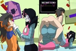 2boys 2koma anal anal_sex black_hair black_hair_male camper34 canon_x_oc commission commission_art commissioner_upload gay gay_anal gay_sex gloves human_on_robot human_penetrating human_penetrating_robot instant_loss instant_loss_2koma long_hair long_hair_male mettaton mettaton_ex oc_x_canon orange_eyes orange_eyes_male orange_highlights pink_highlights red_eyes red_eyes_male robot robot_boy robot_humanoid robot_penetrated small_dom_big_sub smaller_human tagme tsuyo_julius_hikari_clark_romanicus_kira_adachi_kageyama tsuyo_kageyama two_panel_image undertale undertale_(series) white_gloves