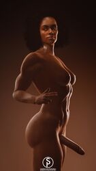 1futa 3d abs areolae breasts dark-skinned_futanari dark_skin dickgirl erection futa_only futanari intersex muscles muscular muscular_futanari nadine_ross nipples penis sfmporn_(artist) solo solo_futa source_filmmaker uncharted