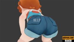 1girls 3d animated big_ass clothed deviantart fishandfish8 human human_only kasumi_(pokemon) kishi misty_(pokemon) misty_(pokemon_lgpe) nintendo patreon pokemon pokemon_lgpe pokemon_rgby red_hair text twerking url watermark