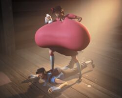 3d big_breasts big_nipples breast_expansion femscout gigantic_breasts huge_breasts hyper hyper_breasts hyper_fortress large_breasts milk miniribbons scout sfm source_filmmaker team_fortress_2