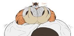 hyper hyper_penis long_penis muscles muscular muscular_male penis tiger tykehictow
