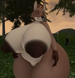 big_ass big_breasts breasts bubble_butt cleavage female ferialexonar furry huge_ass huge_breasts hyper_ass nipples tagme thick_thighs wide_hips
