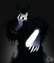 2025 5_fingers absurd_res aimskull anthro black_background black_body black_horn black_penis black_sclera date_everything demon english_text erection fingers first_person_view fondling foreskin gay genitals glans grey_penis hi_res horn human human_pov interspecies looking_at_viewer looking_down looking_down_at_viewer mammal monster not_furry penis raised_hand shadow shadow_creature simple_background slit_penis text uncircumcised white_body white_eyes white_glans white_penis xxxshadowl0rd420xxx
