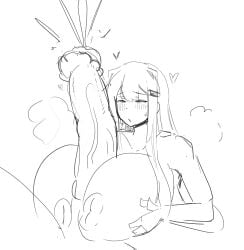 1girls 2024 2d 2d_(artwork) animal_genitalia animal_penis awe big_breasts big_cock big_penis blush blush_lines boobjob breasts cumming cumshot doki_doki_literature_club female hair_clips horse horsecock josebonn large_areolae large_boobs large_breasts large_cock large_penis long_hair looking_at_partner looking_pleasured male no_color penis penis_awe pleasure_face sketch sweaty tagme titjob yuri_(doki_doki_literature_club) zoophilia