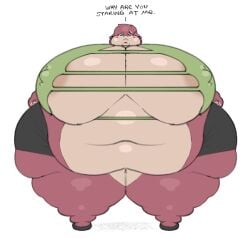 1girls ass ass big_ass big_breasts breasts female female_focus female_only huge_ass huge_breasts looking_at_viewer looking_down nipples nipples_visible_through_clothing robuttschei tagme tapo_(robuttschei) text thick_ass thick_thighs thighs wardrobe_malfunction
