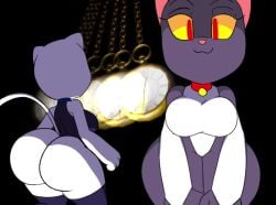 2025 2girls animal_humanoid ass back_view background background_music bells big_ass big_breasts big_butt black_body black_fur black_piercing blue_collar breasts bridal_gauntlets bubble_ass casual casual_nudity cat_ears cat_girl cat_humanoid cat_tail clapping_ass clapping_cheeks domestic_cat duo edited felid felid_humanoid feline_humanoid female female_only flexible furry furry_only glowing_blue_eyes glowing_eyes glowing_red_eyes huge_ass huge_butt hypnotic_screen hypnotizing_viewer jiggling_ass jiggling_breasts jiggling_butt kuro_(tansau) legwear longer_than_30_seconds longer_than_one_minute looking_at_viewer looking_back looking_back_at_viewer music music_video paw_beans red_collar shaking_ass shaking_butt shiro_(tansau) split_screen splits_position springtron tagme tansau tansau's_mesmerize teasing thick_thighs video white_body white_bridal_gauntlets white_fur