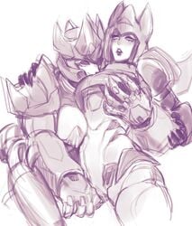 2girls alien alien_girl bedroom_eyes big_breasts breast_grab breast_press breast_squeeze breast_squish breasts cannon clitoris crossgender curvy curvy_body curvy_female curvy_females curvy_figure curvy_hips cybertronian cyclonus decepticon digital_media_(artwork) duo female female_only fingering fingering_partner galvatron genderswap genderswap_(mtf) grabbing_breasts gun half-closed_eyes hand_on_breast hasbro hi_res horn humanoid lesbian living_machine machine mechanical multiple_girls open_mouth pussy pussy_juice pussy_juice_drip pussy_juice_string ranged_weapon robot robot_girl robotboob rule_63 seductive simple_background smile smirk standing teeth thick_thighs transformers transformers_g1 transformers_idw vagina vaginal_fingering vaginal_juices weapon white_body white_skin yuri