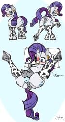 absurd_res anal_access anatomically_correct anatomically_correct_anus anatomically_correct_genitalia anatomically_correct_vulva animal_genitalia animal_print animal_vulva anus ass backless_panties big_butt big_teats blush bodily_fluids breasts clothed clothing cow_print cow_socks cutie_mark digital_media_(artwork) ear_piercing equid equine equine_anus equine_genitalia equine_vulva facial_piercing female feral footwear friendship_is_magic fur genital_fluids genitals hair hasbro hi_res hooves horn horse johrnyreport legwear looking_at_viewer looking_back mammal my_little_pony mythological_creature mythological_equine mythology nipples nose_piercing nose_ring nude open_mouth panties piercing pony presenting puffy_anus rarity_(mlp) ring_piercing septum_piercing simple_background smile socks solo solo_focus tail teats text thick_thighs underwear unicorn vulva