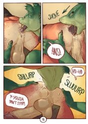 absurd_res alien amphibian anal anus ass balls banana_da_boi bodily_fluids bottomless clothed clothing comic dialogue drooling duo english_text erection foreskin genitals gungan haillu_(anatomy) hi_res humanoid_genitalia humanoid_penis jar_jar_binks male male/male male_rimmed muscular muscular_male open_mouth oral otolla_gungan penetration penis rimming rimming_male saliva sex shirt speech_bubble star_wars text tongue tongue_out topwear uncircumcised