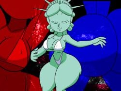 1girls animated ass_shake big_ass big_breasts bikini bouncing_breasts brazil dancing female lady_liberty music round_ass round_breasts round_butt shaking_butt statue_of_liberty tagme tansau throwing_it_back twerking video