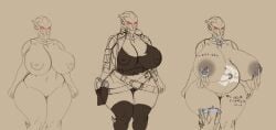 alternate_costume alts areola areolae areolae_visible_through_clothing before_and_after belly_markings belly_piercing belly_tattoo belt belt_buckle belts big_areola big_areolae big_areolas big_boob big_breasts big_nipples big_titties bottomless breasts breasts_bigger_than_head collar condom enslaved female gatoradeew giant_boobs giant_breasts giant_tits gun gun_holster hips hips_wider_than_shoulders huge_boobs huge_breasts huge_titties hyper hyper_boobs hyper_breasts jacket jacket_open kneehighs kneesocks mass_effect naked naked_female nipple_piercing nipples nipples_visible_through_clothing no_bra no_panties no_pants no_underwear oc original_character pregnancy pregnant pregnant_belly pregnant_female pussy shirt sketch thick_thighs thighs titties turian turian_anatomy vagina wide_hips