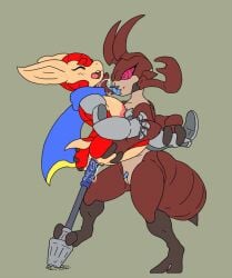 animated ant antennae_(anatomy) anthro anus areola arma's_quest arma_(arma's_quest) armadillo armor armor_plates armored_boots arthropod arthropod_abdomen ass big_breasts bodily_fluids breast_lick breast_play breasts brown_body clitoris clothing digital_media_(artwork) duo female female/female footwear gauntlets genital_fluids genitals gloves green_eyes handwear hymenopteran improvised_dildo improvised_sex_toy insects licking mace mammal mandibles meatboom melee_weapon mostly_nude mostly_nude_anthro mostly_nude_female multi_arm multi_limb nipples nude nude_anthro nude_female object_in_pussy object_insertion object_penetration open_mouth penetration red_body red_eyes scarf sex simple_background stand_and_carry_position standing standing_sex tail tan_body teeth tongue tongue_out vaginal_penetration vaginal_penetration vulva weapon weapon_penetration xenarthran