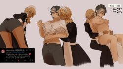 007n7 007n7_(forsaken) amberlance.frskn bending_forward bending_over bent_forward bent_over blush boxers_(clothing) clothed_male clothed_male_nude_male elliot_(forsaken) femboy femboy_on_male forsaken_(roblox) grey_pants grope groping groping_breasts groping_from_behind hand_on_penis handjob hands_under_clothes looking_at_viewer maid maid_apron maid_headdress maid_outfit maid_uniform naked_male nervous nervous_expression nervous_male nervous_sweat on_lap roblox_game shirt_lift shirt_up skirt_lift skirt_pull skirt_up teasing teasing_penis white_shirt