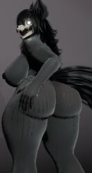 1girls 3d 3d_(artwork) 3d_art 3d_artwork 3d_model 3d_render anthro ass big_ass big_breasts black_body black_fur black_hair bone breasts canid canine digital_media_(artwork) female fur furry hair hi_res looking_at_viewer looking_back mal0 malo mammal naked naked_female nipples nixnax_05 nude nude_female render scp-1471 scp-1471-a scp-1471-a_(scrag) scp_foundation scrag_(modeler) skull skull_head solo tail teeth thick_thighs wolf wolf_girl