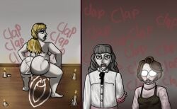 2d bbw dar_duck exhibitionism exposed_ass exposed_breasts fanart fat_ass fear_and_hunger fear_and_hunger:_termina karin_(fear_and_hunger) marina_(fear_and_hunger) naked olivia_(fear_and_hunger) ritual trans_woman transfem twerking yuri