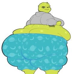 ass ass belly big_ass big_breasts breasts female female_focus female_only huge_ass looking_at_viewer looking_back robuttschei ryl_(robuttschei) squid tagme thick thick_ass thick_thighs
