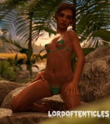 3d bikini ellie_(the_last_of_us) ellie_williams female lordoftenticles micro_bikini tagme tan tan_body tan_skin tanline the_last_of_us the_last_of_us_2