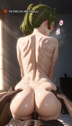 1boy anus ass ass_grab back blush completely_nude cowgirl_position dark-skinned_male dark_penis dark_skin female frieren_beyond_journey's_end from_behind grabbing_another's_ass green_hair groping hands_on_assubel_(sousou_no_frieren) heart indoors interracial long_hair looking_at_viewer looking_back median_furrow meitabuu nude penis pov purple_eyes pussy reverse_cowgirl_position sex sex_from_behind shoulder_blades side_ponytail solo_focus sousou_no_frieren spoken_heart straddling straight sunlight sweat symbol-shaped_pupils trembling uncensored vaginal_penetration very_dark_skin window