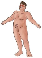 chance_(date_everything) chubby chubby_male date_everything erection gay male male_only nerd nude solo_male