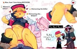 1boy 1cuntboy 3rdmex anus areolae artist_name choking cum cum_inside cuntboy elliot_(forsaken) english_text forsaken_(roblox) gay gay_sex intersex jason_(forsaken) jason_voorhees nipples penis pussy roblox roblox_game robloxian tagme text thighs vaginal_penetration vaginal_sex watermark yaoi