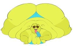 ass big_ass big_breasts breasts female female_focus female_only huge_ass huge_breasts licking looking_at_viewer massive_ass popsicle robuttschei ryl_(robuttschei) sunglasses swimwear tagme thick thick_ass thick_thighs tongue tongue_out
