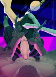 absurd_res animal_genitalia anthro arthropod arthropod_abdomen avian awoope bird black_body bodily_fluids claws deathclaw exoskeleton fallout feet felid feline felis foot_fetish genitals group group_sex hi_res hymenopteran insect_wings insects male male_(lore) mammal mandibles microsoft nude pawpads paws penis red_eyes reptile scalie sex sharp_teeth spider_wasp spikes tail tarantula_hawk_wasp teeth text wasp wings xaine