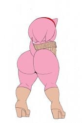 amy_rose half_naked huge_ass omegasunburst sega sonic_(series) sweater