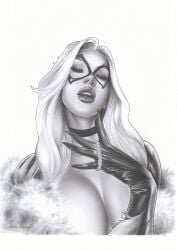 1girls 2025 alluring big_breasts black_and_white black_cat_(marvel) breasts bursting_breasts choker collar curvaceous curvaceous_body curvaceous_female curvaceous_figure curvy curvy_body curvy_female curvy_figure ed_benes_studio enticing eyelashes felicia_hardy female gesiel_ribeiro gloves huge_breasts large_breasts marvel marvel_comics mask masked masked_female massive_breasts necklace open_mouth seducing seductive seductive_look spider-man_(series) superheroine teasing teasing_viewer temptation tempting tempting_viewer thick_breasts thick_lips voluptuous voluptuous_female white_background white_fur white_hair