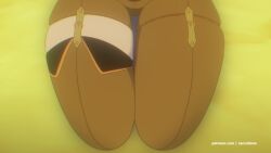 1boy 1girls blonde_female blonde_hair blowjob cleavage clothed_female cum cum_in_mouth erect_penis long_hair long_hair_female midnight_datura nude_male purple_eyes racco0ons rwby tagme video yang_xiao_long