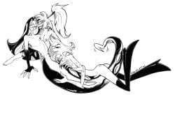 1girls 2024 2boys 2d 3_penises angel_dust_(hazbin_hotel) breasts cherri_bomb cherri_bomb_(hazbin_hotel) clothing cyclops diphallia diphallism erect_penis erection fellatio female freckles freckles_on_breasts freckles_on_face hazbin_hotel heel_boots heels heels_only male male_penetrating_male monochrome multi_genitalia multi_penis naga nipple_piercing nipples oral oral_penetration oral_sex penis precum precum_drip precum_on_penis shoes sir_pentious_(hazbin_hotel) snake stockings twiggietime vivienne_medrano watermark white_background