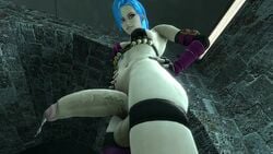 1futa 3d ammo_belt ammunition_belt animated arm_sleeves balls ballsack biting_lip black_nails blue_hair bottomless bouncing_balls bouncing_penis breasts breasts_apart cleavage dangling_testicles dickgirl erection fingerless_gloves futa_only futanari hands_on_hips hanging_balls huge_cock huge_penis intersex jinx_(league_of_legends) large_balls league_of_legends low-angle_view nail_polish navel no_sound penis precum precum_drip presenting_penis purple_lipstick purple_nails realistic retracted_foreskin shotgun_shell_belt small_breasts solo stone strap swinging_penis taker_pov tattoo thick_foreskin thick_penis thigh_strap thordersfm veiny_penis video wide_hips worm's-eye_view